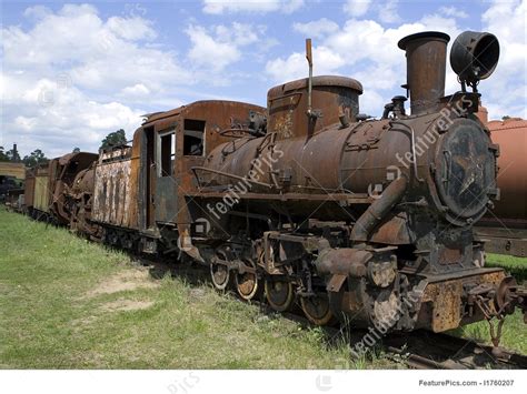 Picture Of Old Rusty Steam Locomotive