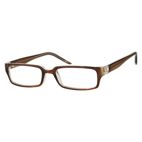Zenni Womens Rectangle Prescription Eyeglasses Brown Plastic Eyeglasses Classy Yet Trendy