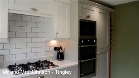 We believe quartz is the best material for kitchen worktops; Porcelain Shaker Kitchen with Quartz Worktops - YouTube