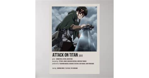 Attack On Titan Minimalist Poster Zazzle
