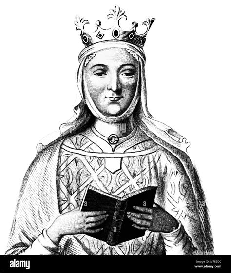Eleanor Of Aquitaine 1122 1204 Engraving Of The Queen Consort Of