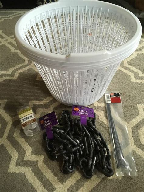 How To Turn A Laundry Basket Into A Spooky Halloween Cage Decoration