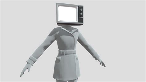 Tv WOMAN Skibidi Toilet Full Rigged 3D Model By Fintuboi