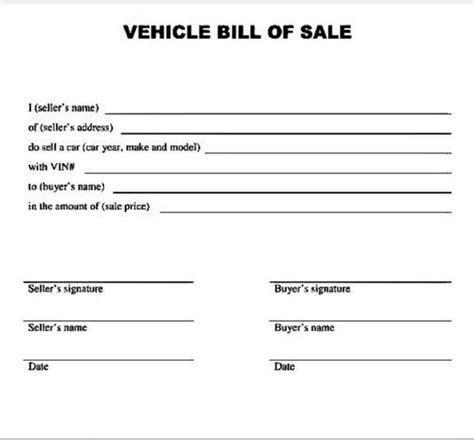 Free Motor Vehicle Dmv Bill Of Sale Form Word Pdf Eforms Free Motor