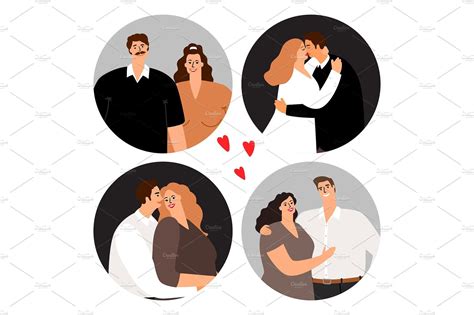 Couples In Love Round Avatars Couples In Love Avatar Couple Avatar