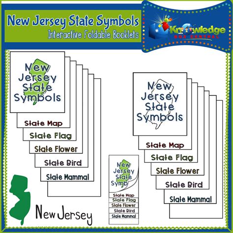New Jersey State Symbols Interactive Foldable Booklets Made By Teachers