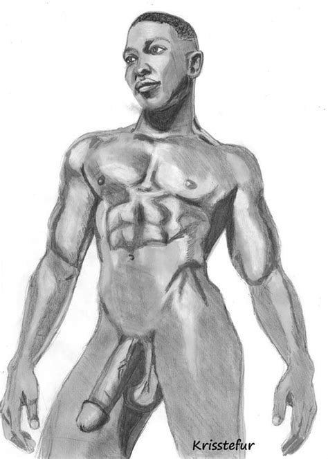 Nude Black Male Drawing Nude Black Male Fine Art Print Dick Pound