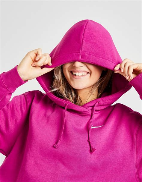 Nike Fleece Overhead Hoodie In Pink Lyst