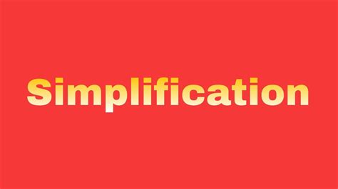 Simplification Class 3 Youtube