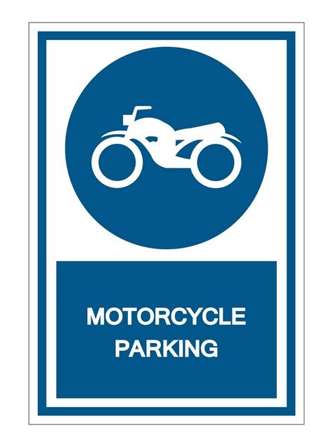 Motorcycle Parking Symbol Sign 2306705 Vector Art At Vecteezy