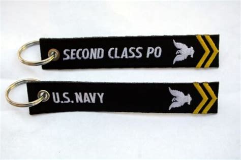 Second Class Petty Officer Key Chain Us Navy Enlisted Rank E 5 Pin Up
