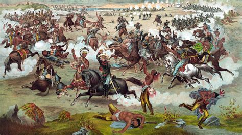 Europeans And Native Americans Fighting