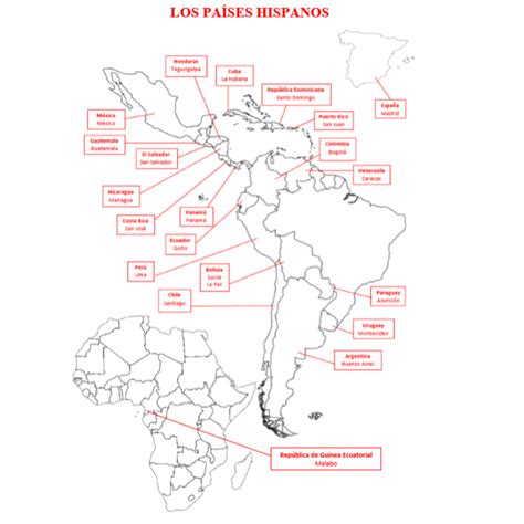 Las Capitales De Los Paises Hispanohablantes