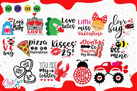 Bundle Valentine's Day Quotes (Graphic) by Cute files ...