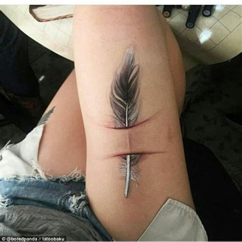 Scars take anywhere from a year to 18 months to heal properly. Bored Panda users show scars turned into tattoos | Daily Mail Online