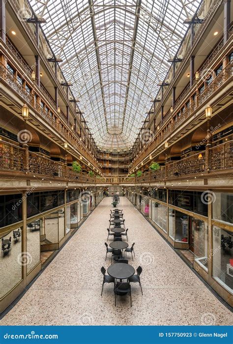 The Arcade In Downtown Cleveland Editorial Stock Photo Image Of Lobby