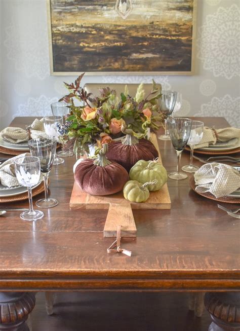 Rustic Fall Tablescape With Pumpkins Home With Holliday