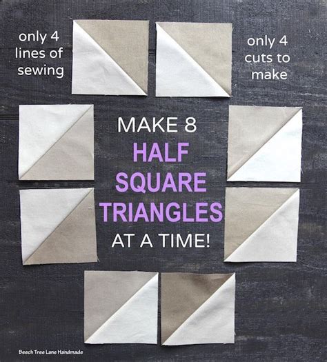 Make Eight Half Square Triangles At A Time With This Super Fast Method