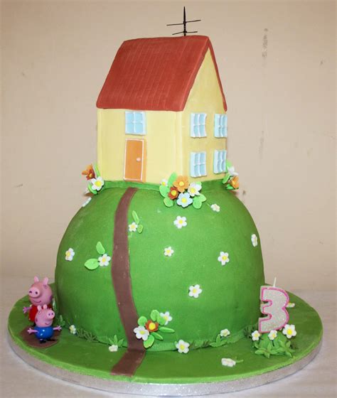 In this preschool learning video for kids and toddlers, we. My daughters 3rd Birthday cake. Peppa pigs house on a hill ...