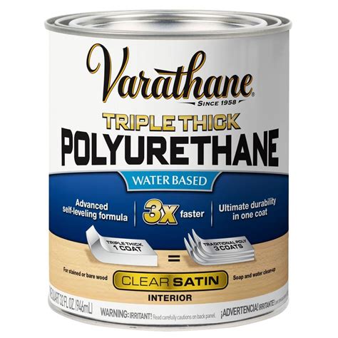 Varathane 1 Qt Satin Triple Thick Polyurethane 2 Pack 281543 The