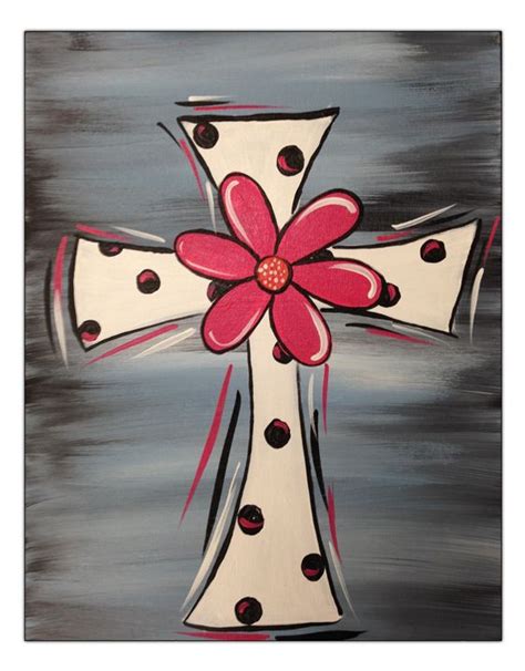 Pin By Kathy Allen On Acrylic Canvas Painting Ideas Cross Paintings