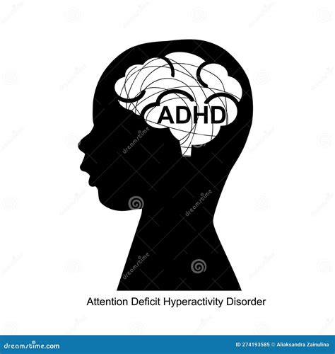 Attention Deficit Hyperactivity Disorder Mental Health Problem Vector