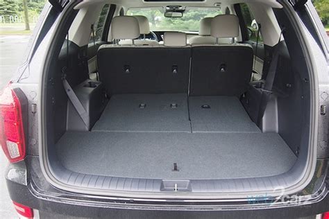 When you're thinking about carrying stuff in your new car, keep in mind that the palisade has 18.0 cubic feet of trunk space. 5 Best SUVs for a Family of 5 | Web2Carz