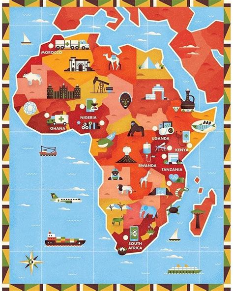 Map Of Africa For Forbes Magazine By The Consistently