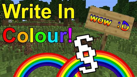 Write In Custom Colours And Fonts In Minecraft Bedrock Tutorial Youtube