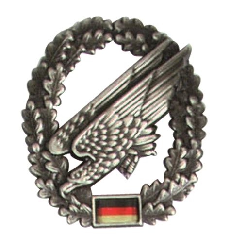 Bei uns haben sie die möglichkeit verschiedenste bundeswehr abzeichen aufnäher aus der kategorie: Bundeswehr Barett Abzeichen Metall Fallschirmjäger ...