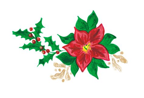 Download Poinsettia Holly Mistletoe Royalty Free Vector Graphic Pixabay