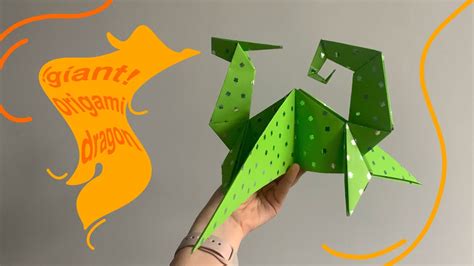 Giant Origami Dragon Process Youtube