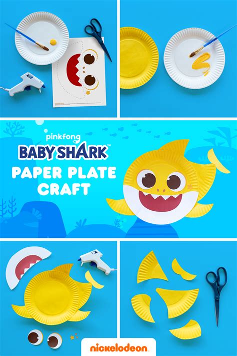 Its A Baby Shark Plate Craft Doo De Doo De Doo Shark Theme Birthday