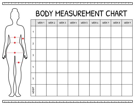 Printable Body Measurement Chart Female