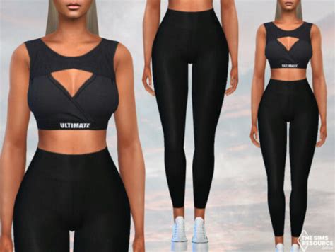 Ultimate Full Body Fitness Outfit By Saliwa At Tsr Lana Cc Finds