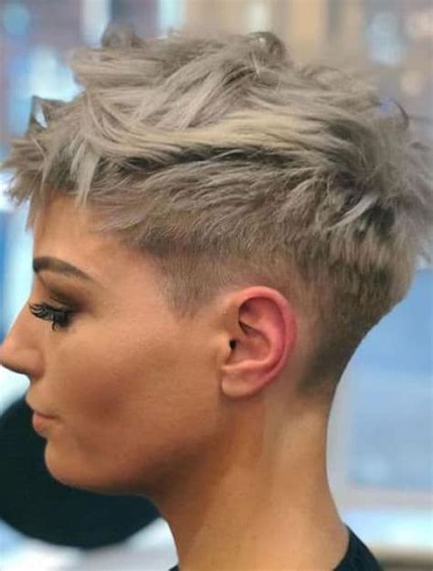 Platinum Undercut Pixie Style 2020 2021 Undercut Platinum Pixie