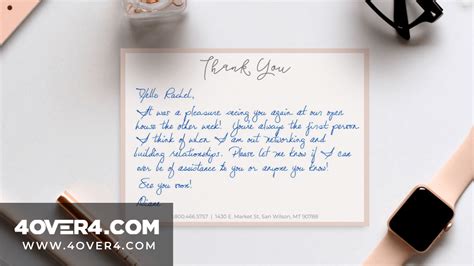 Writing Thank You Notes Ideas Examples And Inspiration 4over4com