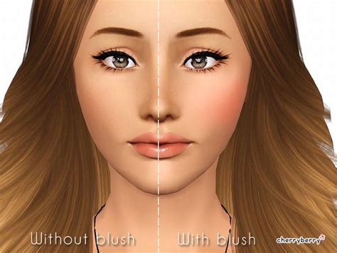 Cherryberrysims Make Me Perfect Blush Sims 3 Makeup Blush Makeup
