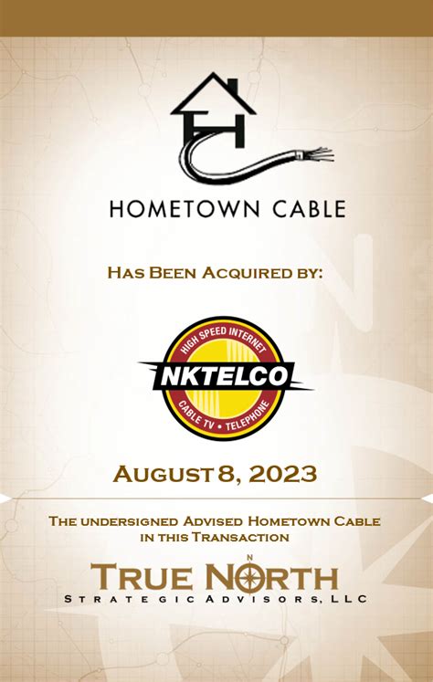 True North Transactions Hometown Cable Nktelco