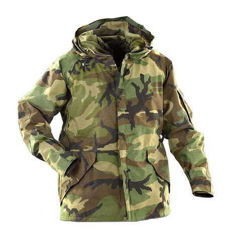 Gore Tex® Mens Us Military Gi Woodland Camo Parka Ecwcs Jacket Made