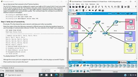 Vlan Basic Configuration With Cli Cisco Packet Tracer