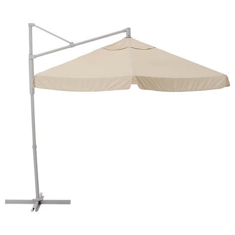 OxnÖ VÅrholmen Offset Patio Umbrella Gray Beige Ikea