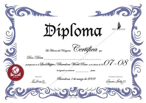 Microsoft Word Diplomas Plantillas Para Rellenar Español Kremi Png