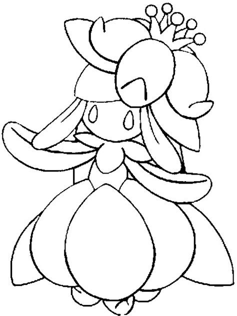 Coloring Pages Pokemon Lilligant Drawings Pokemon