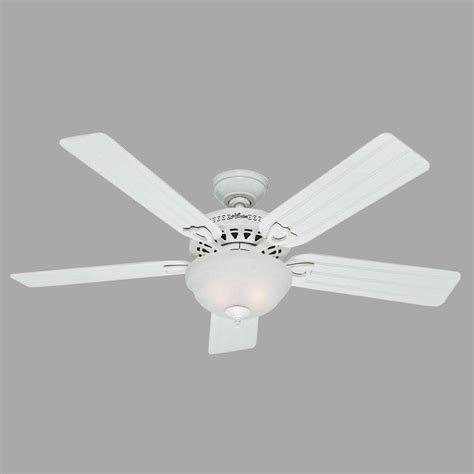 Hunter Beachcomber 52 In Indoor White Ceiling Fan With Light Kit 53122