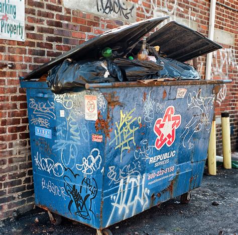 Dumpster With Graffiti John Hilliard Flickr