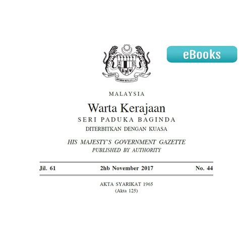 Akta cukai pendapatan tambahan 1967. AKTA SYARIKAT 1965 BAHASA MELAYU PDF