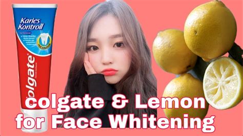 Try This Colgate Toothpaste And Lemon For Face And Underarm Whitening