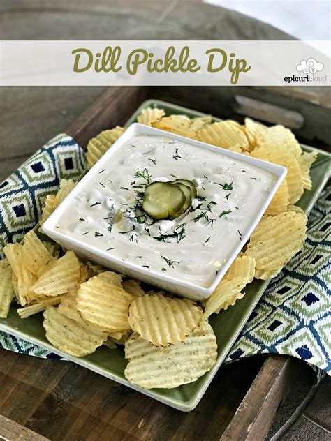 Dill Pickle Dip | epicuricloud (Tina Verrelli) | Recipe | Dill pickle dip, Dill pickle, Pickle dip
