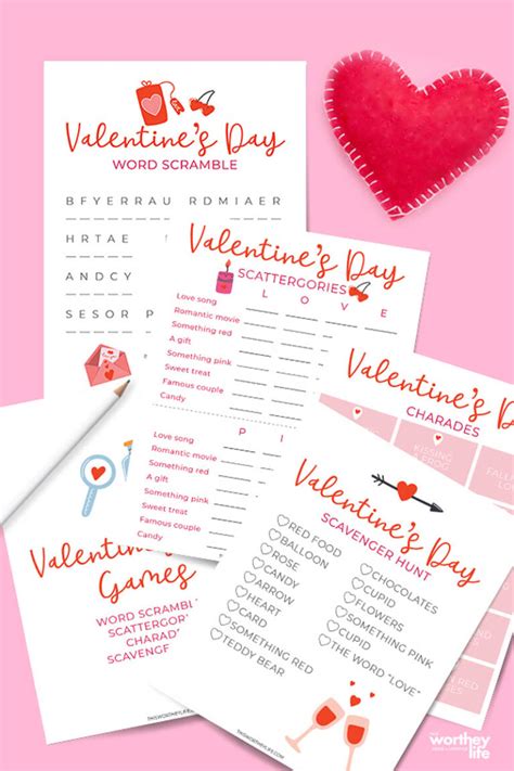 Valentines Day Games Printables To Use For Free